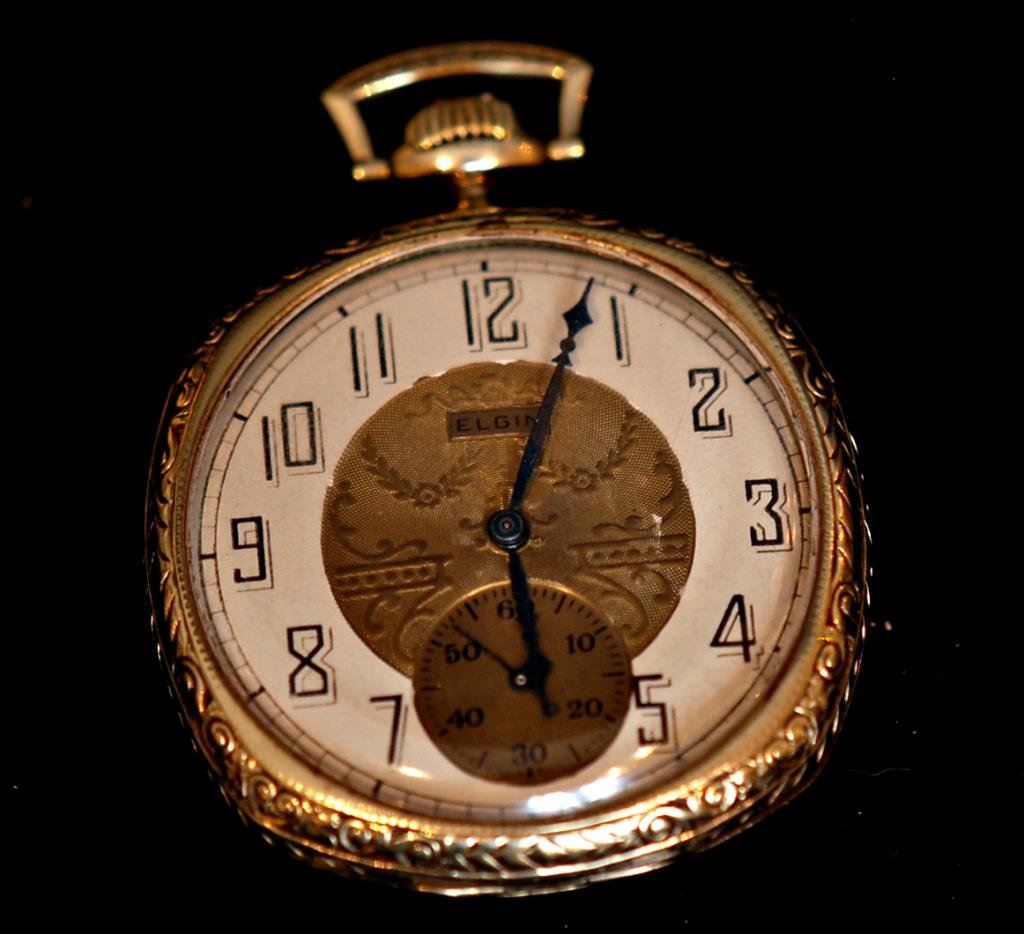 Elgin 14K Open Face Pocket Watch (1 of 5)