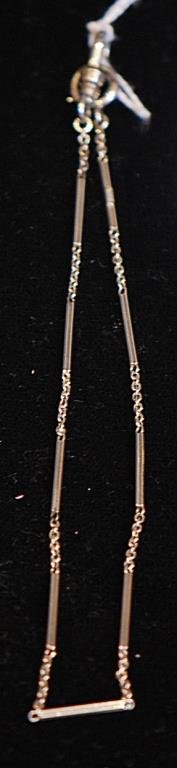 Antique 18K White Gold Pocket Watch Chain (1 of 1)