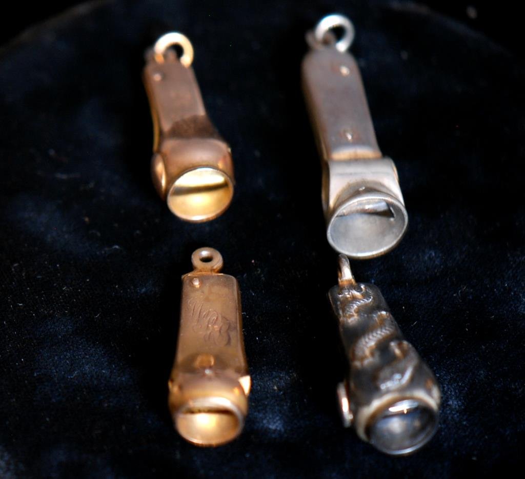 Lot of 4 Antique Cigar Cutter Watch Fobs (1 of 3)