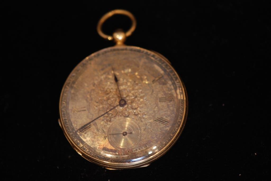 c1850 Raffin Geneve 18k Key Wind Pocket Watch (1 of 8)
