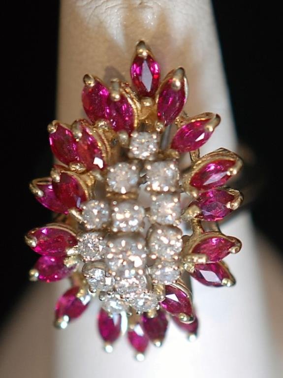 Modernist Style 14k Ladies Ring (1 of 5)