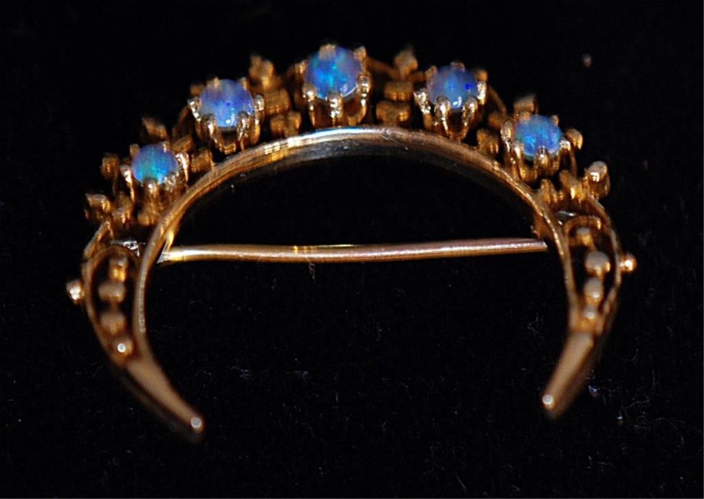 Vintage Antique Style Ladies Pin with Opals (1 of 3)