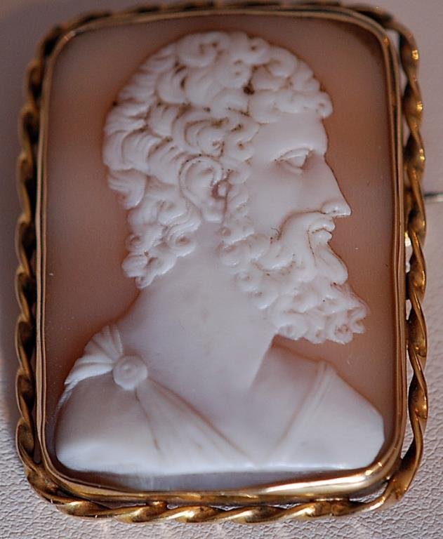 Antique 14K Yellow Gold Framed Ladies' Pin (1 of 2)