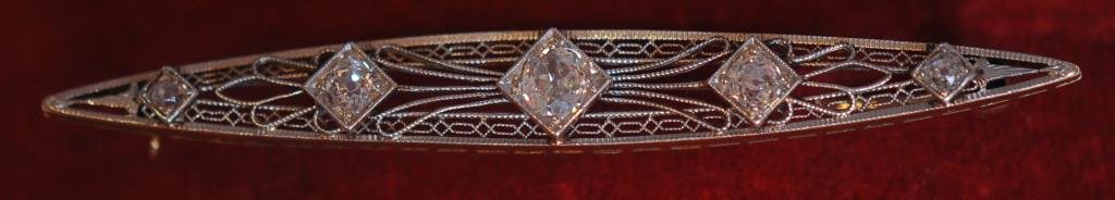 Antique 14K Ladies' Bar Pin (1 of 1)