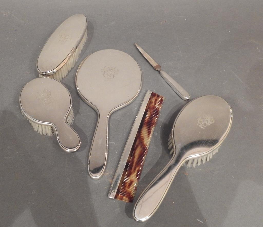 7 Pc. Tiffany & Co. Dresser Set (1 of 9)