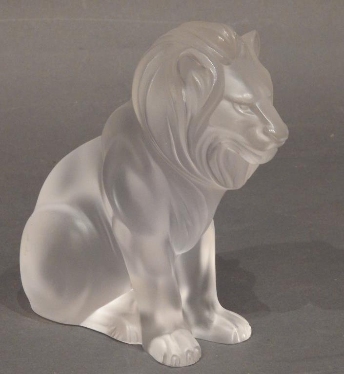 Lalique Bamara Lion Sculpture (1 of 5)