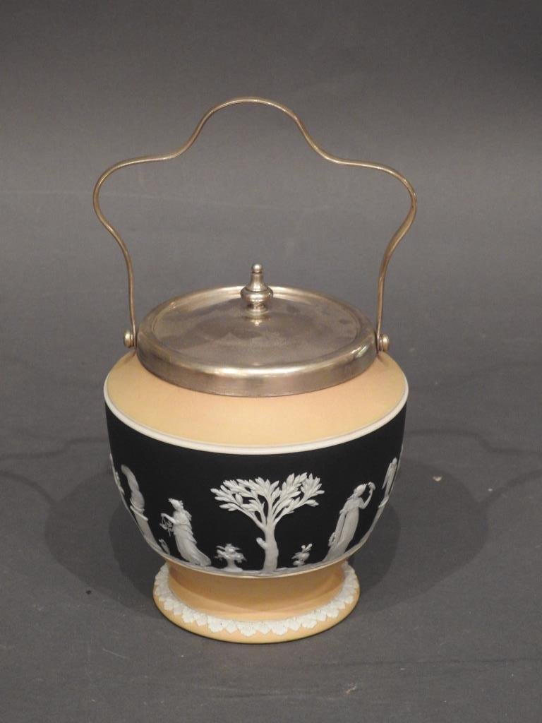 Antique Wedgwood Jasperware Biscuit Jar (1 of 5)