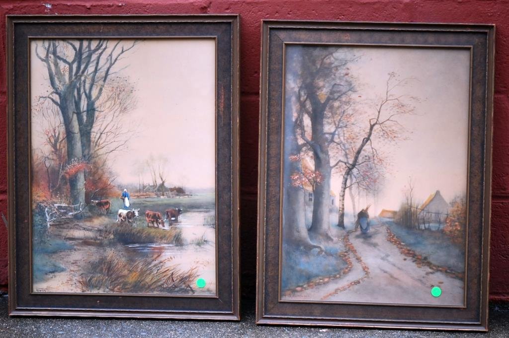 2 Dutch Pastels - Farm Scenes (1 of 10)