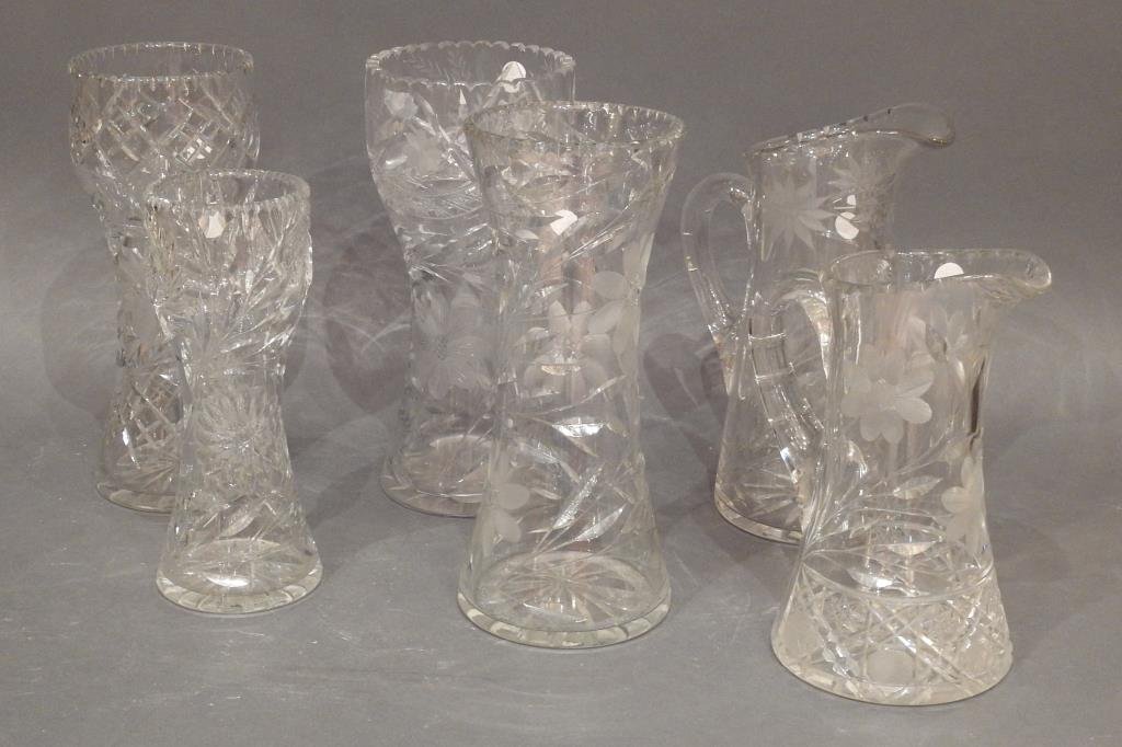 Lot of 6 Antique American Pitchers and Vases (1 of 6)