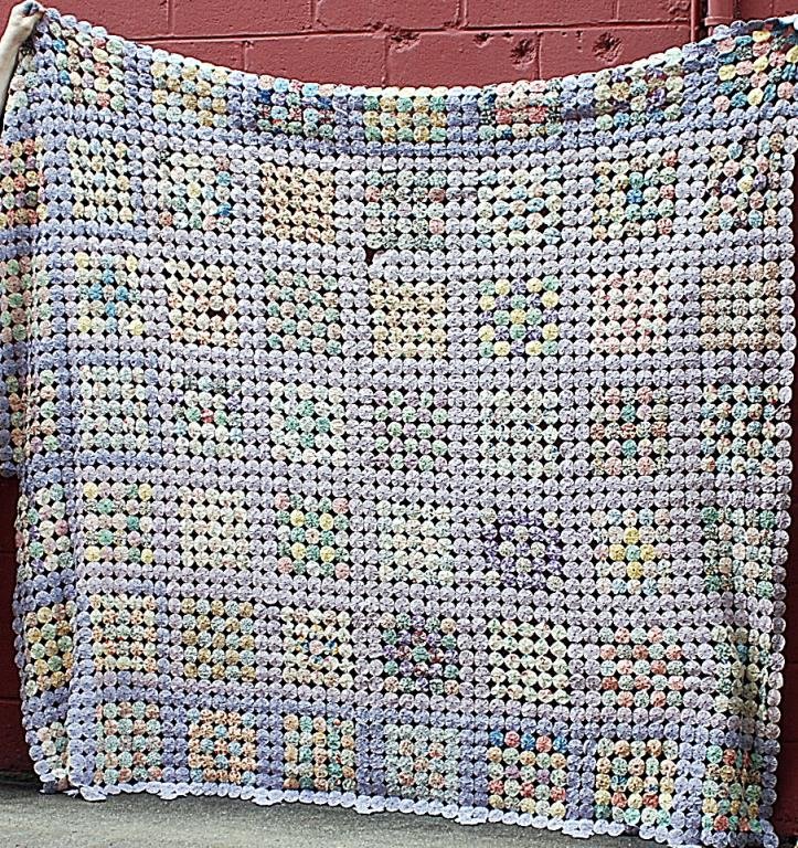 Vintage Popcorn Patchwork Quilt (1 of 5)