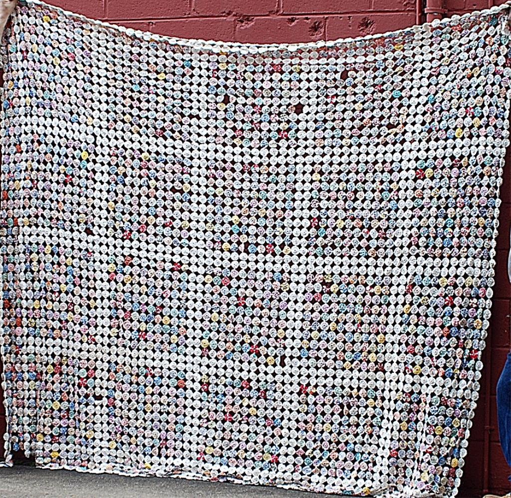 Vintage Popcorn Patchwork Quilt (1 of 8)