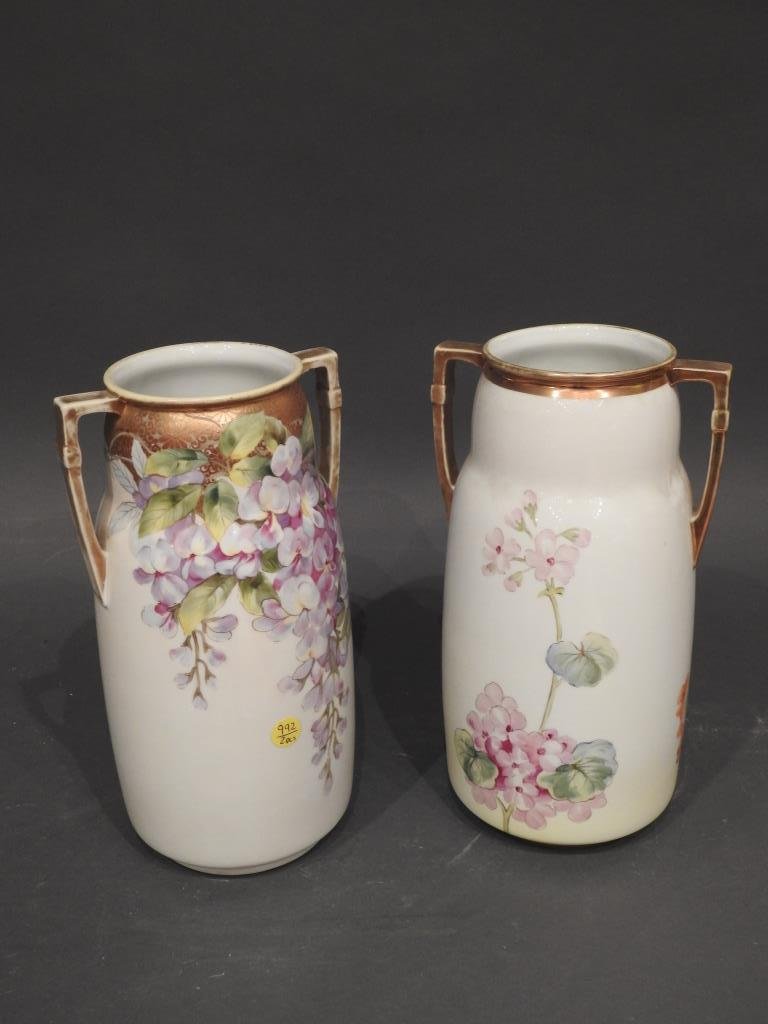 Pair Nippon Double Handle Vases (1 of 7)