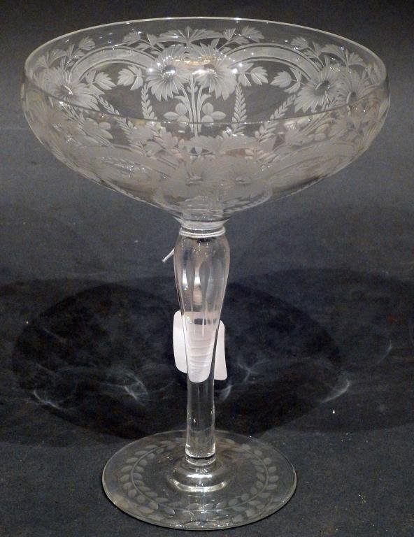 Antique Libbey Signed Chalice/Compote (1 of 6)