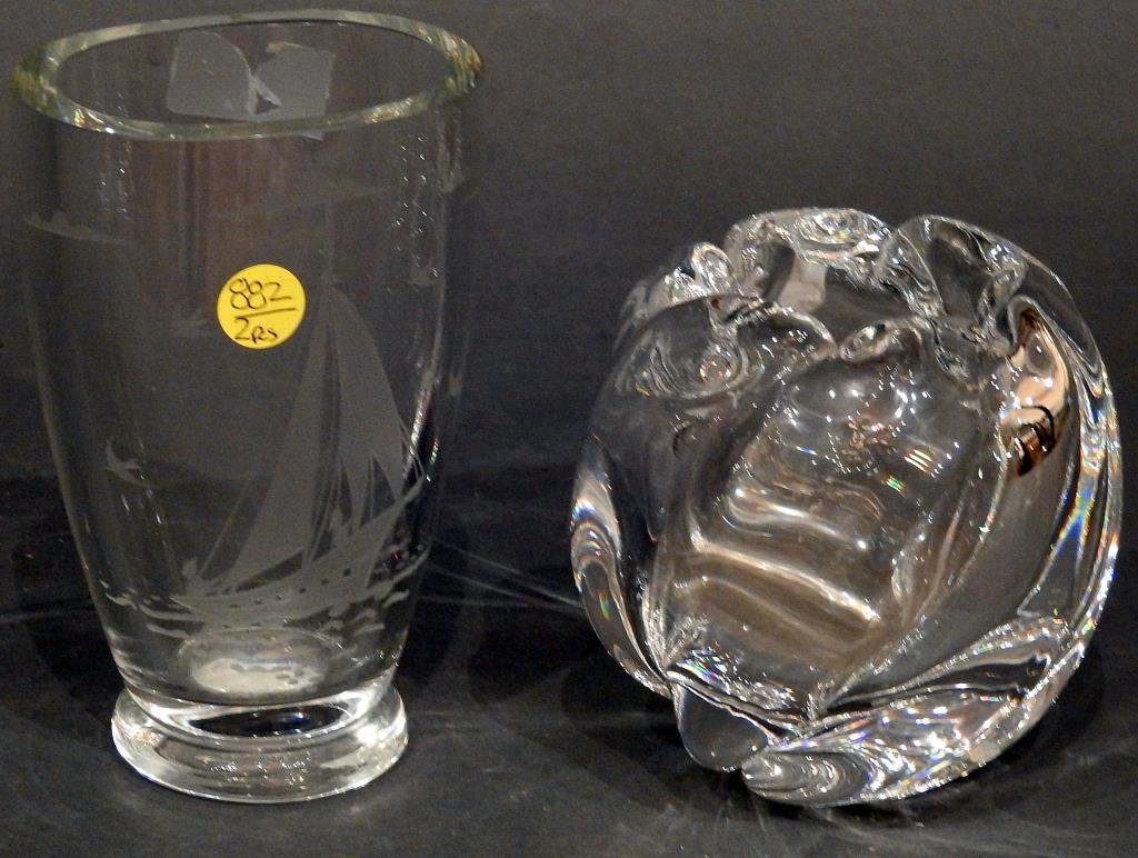 Lot of 2 Vintage Orrefors Signed Vases (1 of 6)