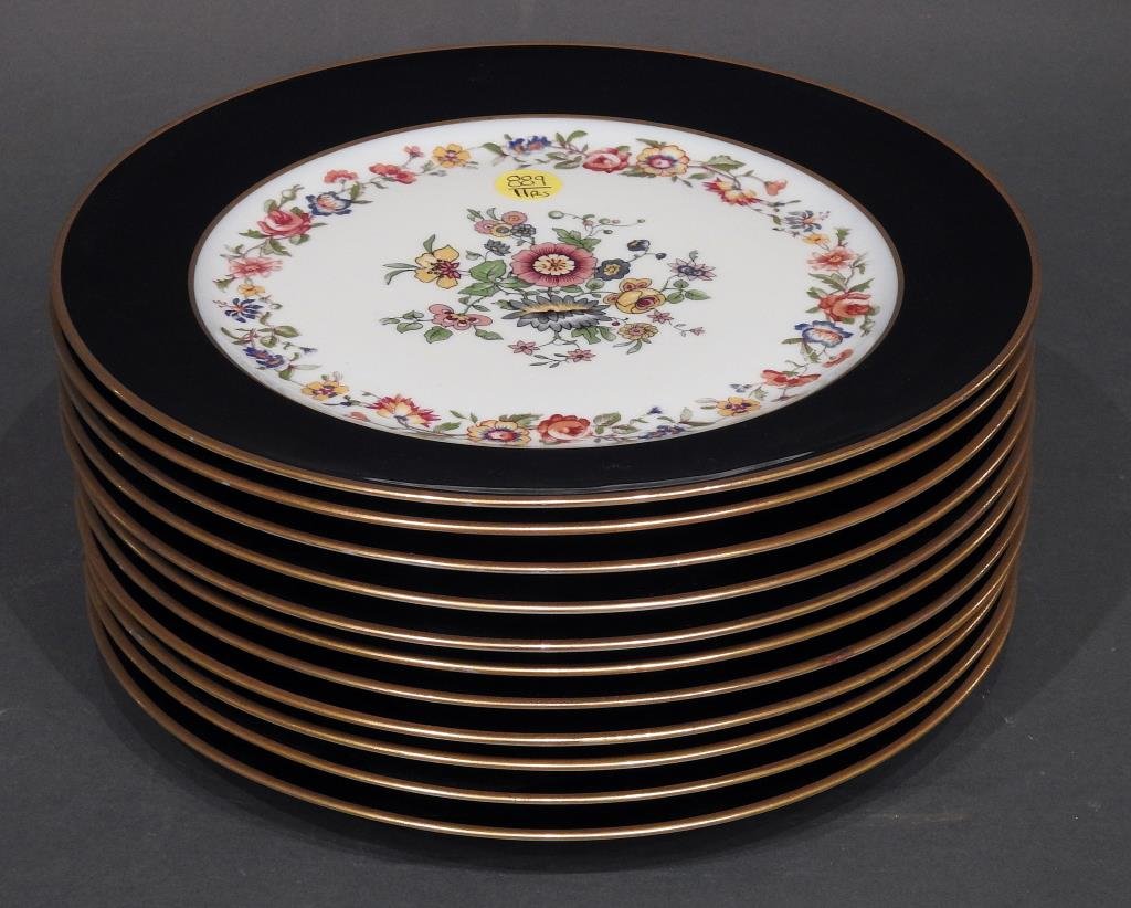Set of 11 Porcelain Dinner Plates (1 of 4)