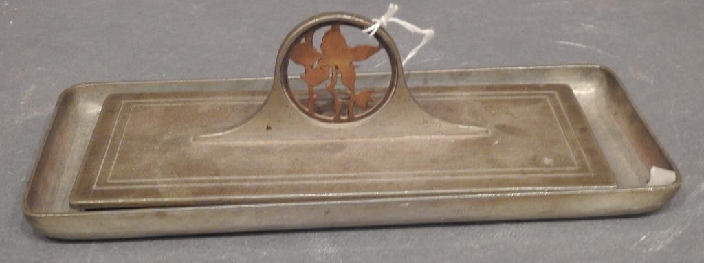 Arts and Crafts Era Ink Blotter and Tray (1 of 5)