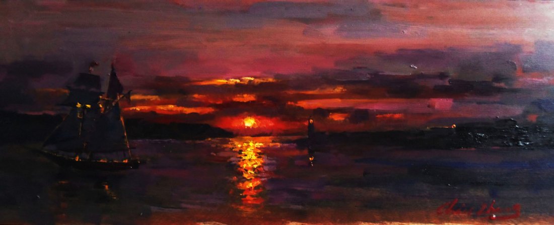 "Sea Sunset", Christopher Zhang (1 of 2)