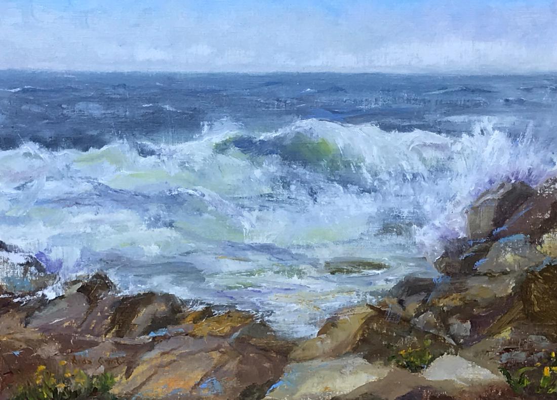 "Monhegan Morning Surf", Aida Garrity (1 of 2)
