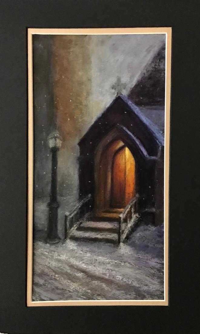 ”Night Light at the Church”, Georgette Sinclair (1 of 1)