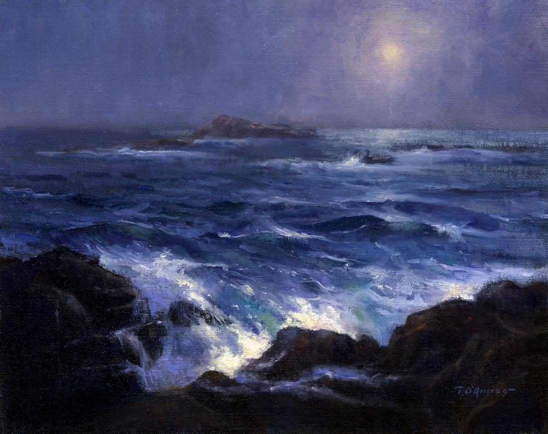 "Ocean Surf by Moonlight”, Tony D'Amico (1 of 2)