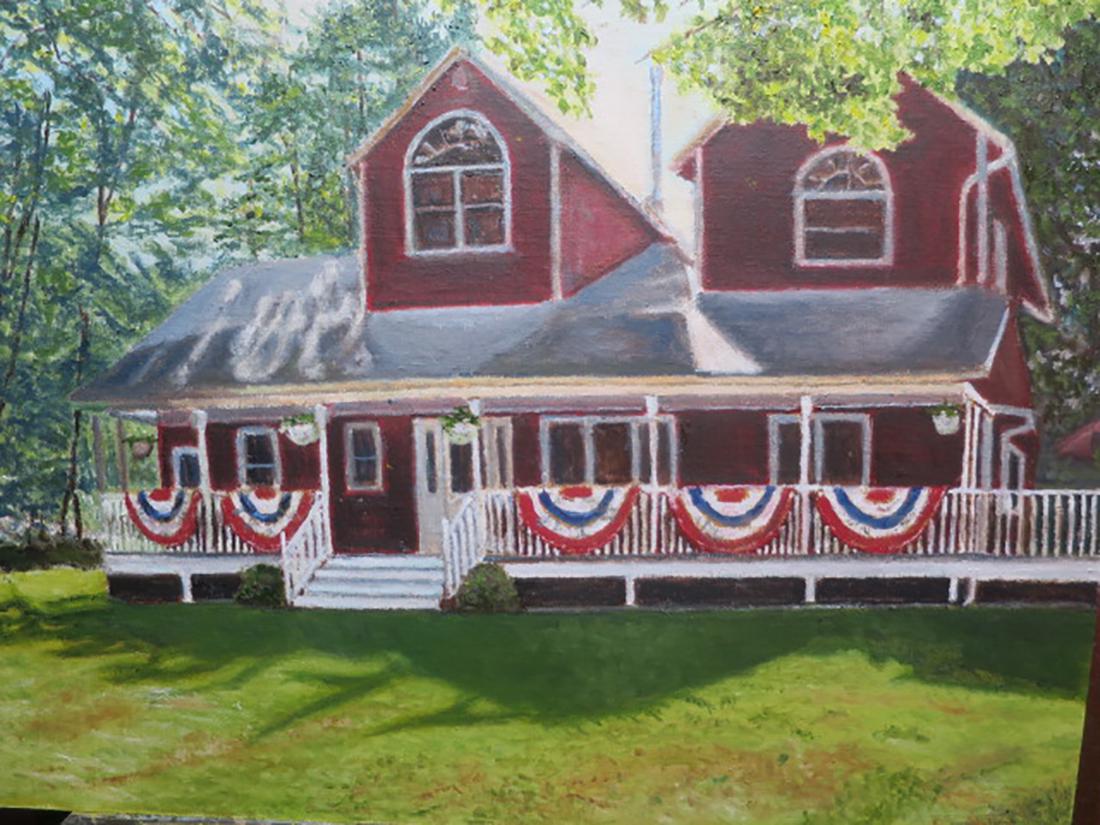 Salmagundi: Roger Rossi: This Salmagundi work of art is titled, "Independence Day". 100% of proceeds from the sale of this piece benefits Salmagundi. These paintings are part of a series titled "America Hurrah", which portray