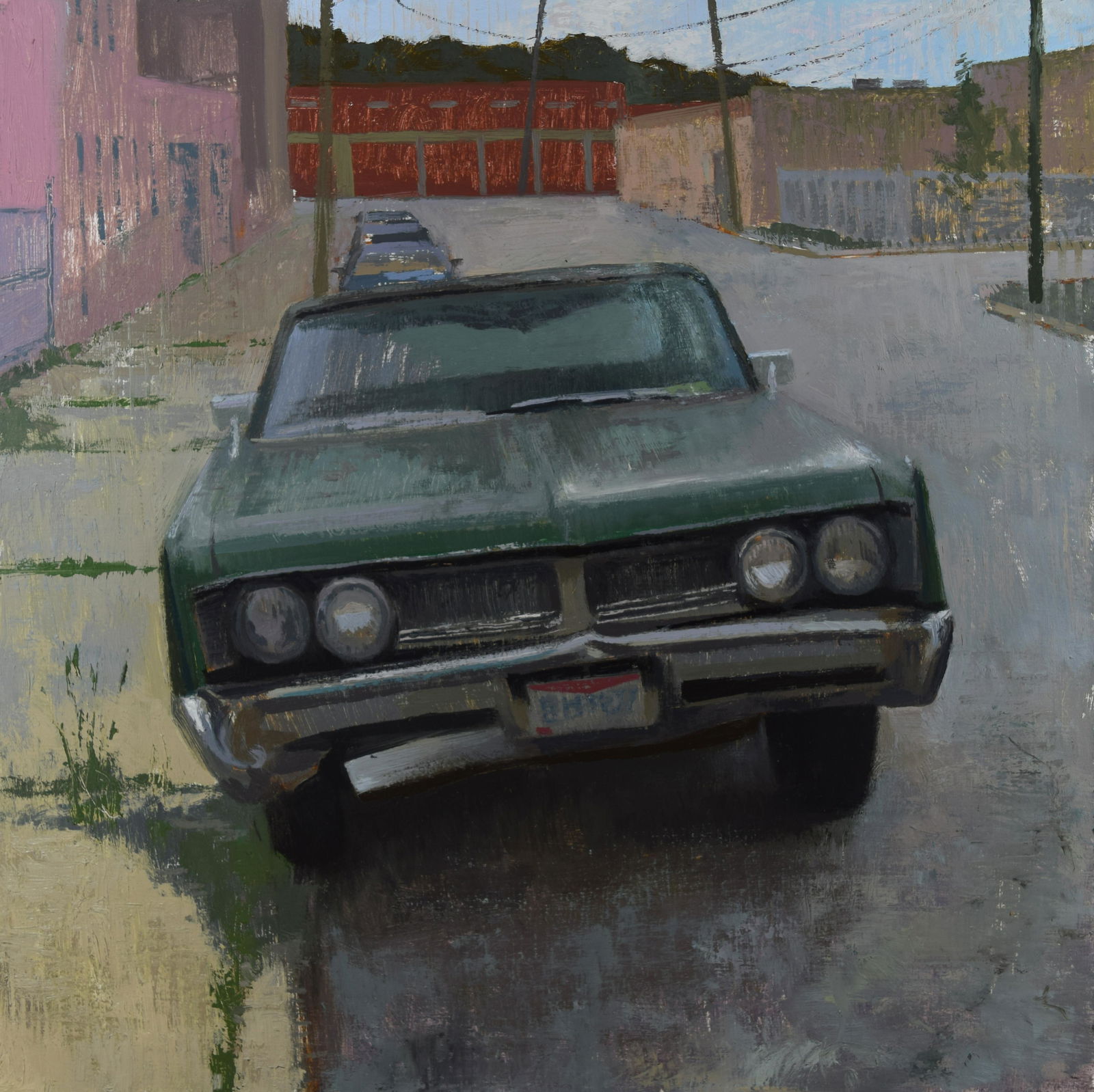 Salmagundi: Brad Davis: This Salmagundi work of art is titled, "Newport Custom ". This artwork was painted on-site over the course of three days on a side street near the artist's studio in Camp Washington, Cincinnati, Ohio.