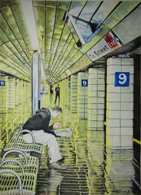 Andrea Placer : Waiting at 9th St. Station