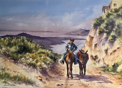 Amanda Epstein : Double Donkey, Santorini