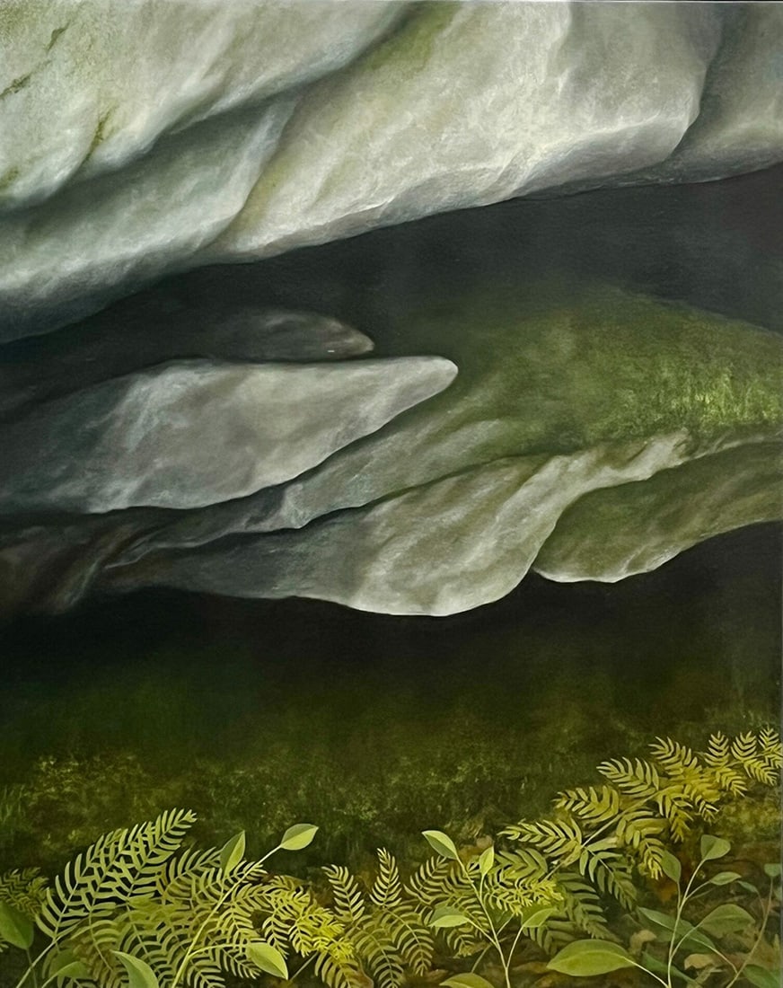 Sallie Chidsey Taylor : Rockledge: This Salmagundi work of art is titled, "Rockledge" (Salmagundi Club Collection). Oil. 30 x 24 (size) 31 x 25 (framed). Taylor, a retired art educator of 24 years and a former art administrator of 6 ye