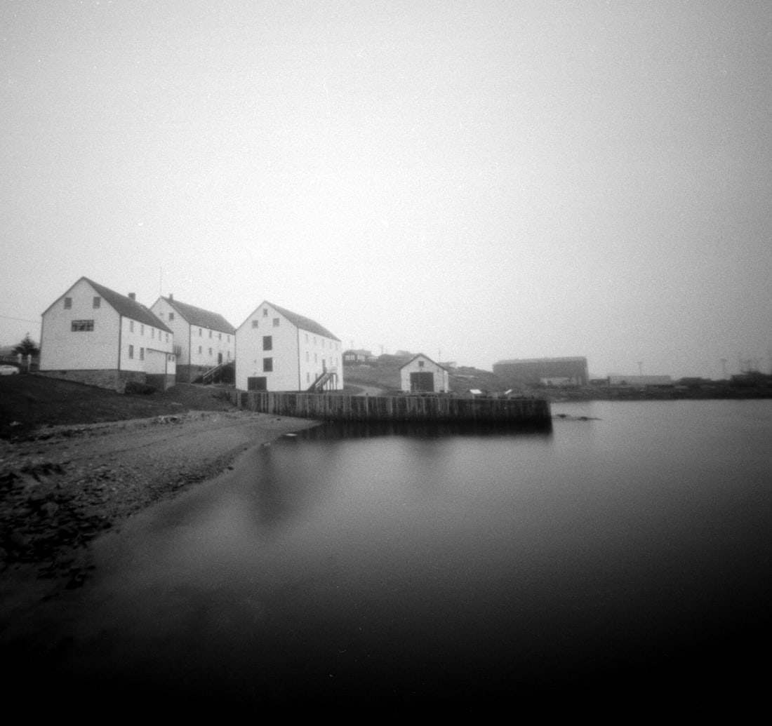 Rosemary Hawkins : Harbor in Bonavista: This Salmagundi work of art is titled, "Harbor in Bonavista ". Photography. 8x7.5 (size) 12x12 (framed). Rosemary Hawkins specializes in film photography. She was honored to receive the Martin