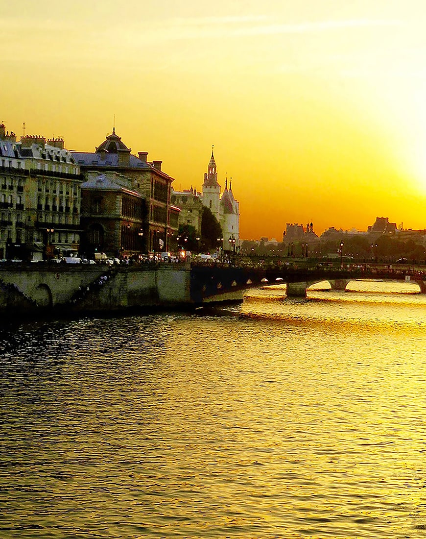 Mary Mckenna Ridge : Seine Sunset: This Salmagundi work of art is titled, "Seine Sunset ". Photography. 11.5x10 (size) 17.75x16 (framed). Mary McKenna Ridge has been a member of Salmagundi Club , in Photography, since 2016,and holds a
