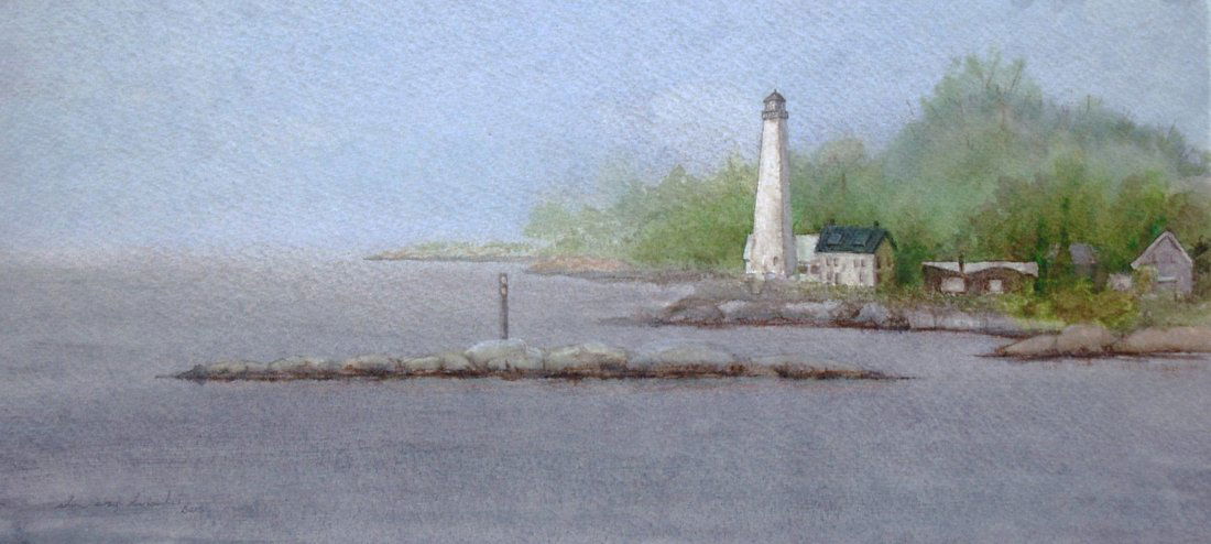 "Leaving New London in Light Fog", Sharon Way-Howard (1 of 2)