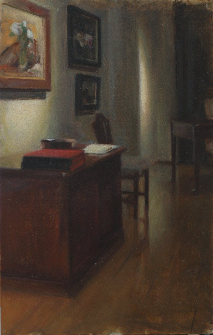 "The Gallery at Night", Edmond Rochat (1 of 2)