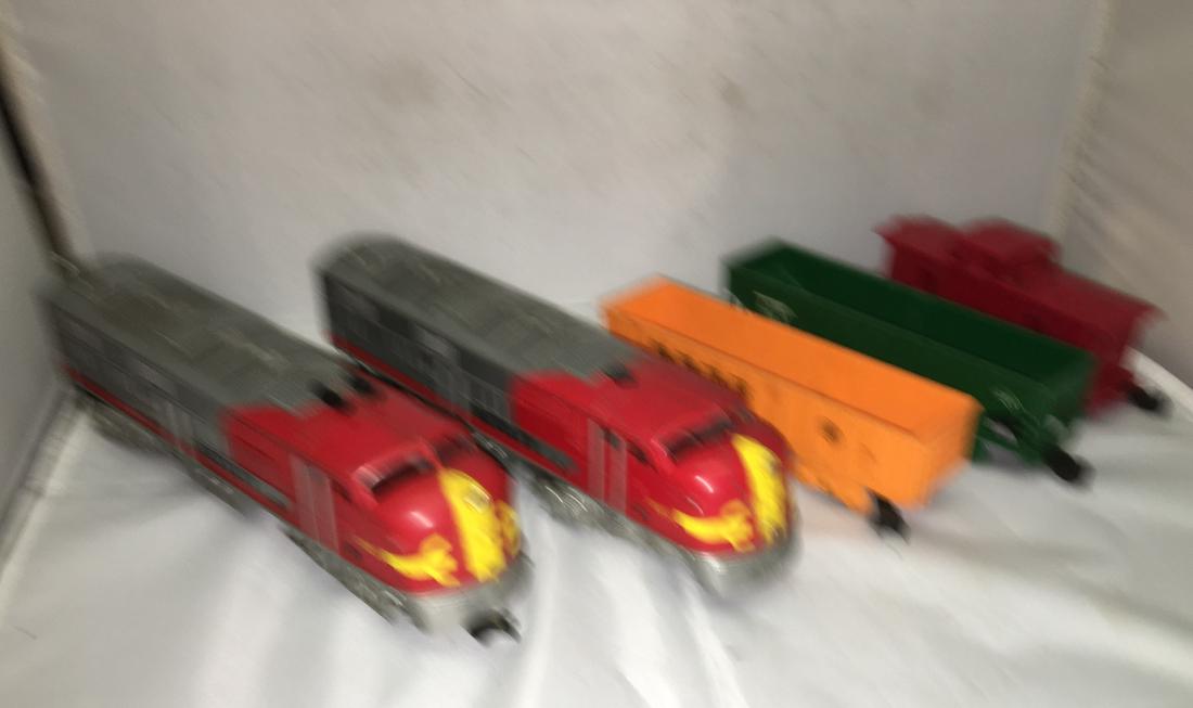 Marx Postwar O Gauge Diesel Engine Freight Train (1 of 4)