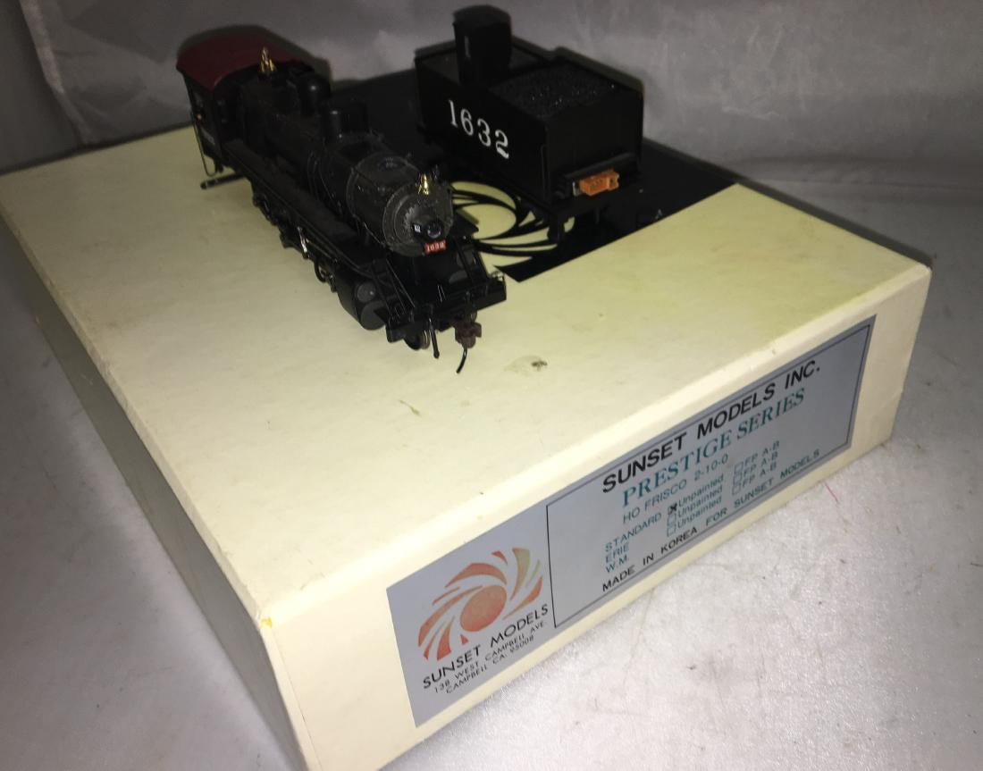 Sunset Brass Frisco HO Scale 2-10-0 Steam Engine and (1 of 4)