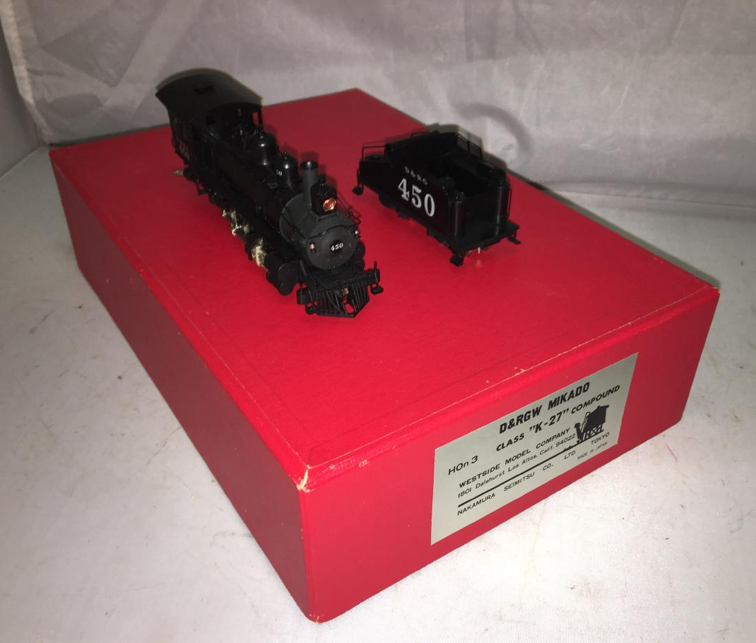 Westside Brass Rio Grande Hon3 Scale K27 Steam Engine (1 of 4)