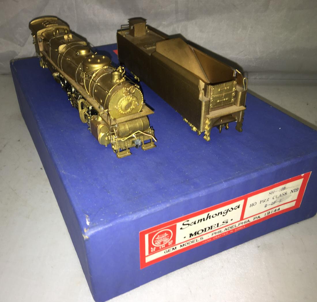 Samhongsa Brass PRR HO Scale N1s Steam Engine and (1 of 4)