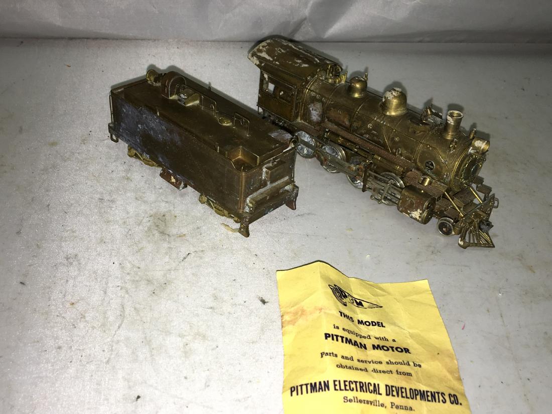 PFM Brass HO Scale Consolidatiion Steam Engine and (1 of 4)