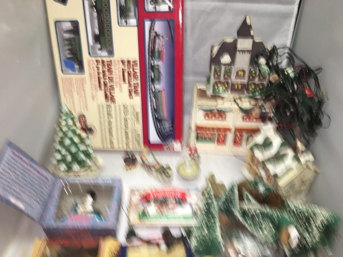Christmas Themed Train, Buildings, and Accessories (1 of 9)
