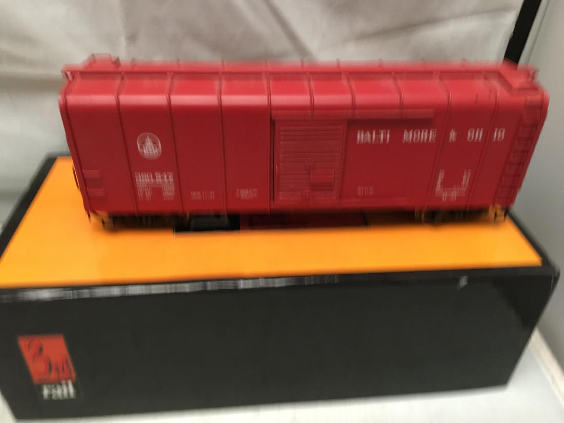 Sunset Brass B&O O Gauge Wagon Top Box Car: Sunset Baltimore and Ohio 380547 O gauge wagon top box car in the original box. Brass construction. Like new condition.