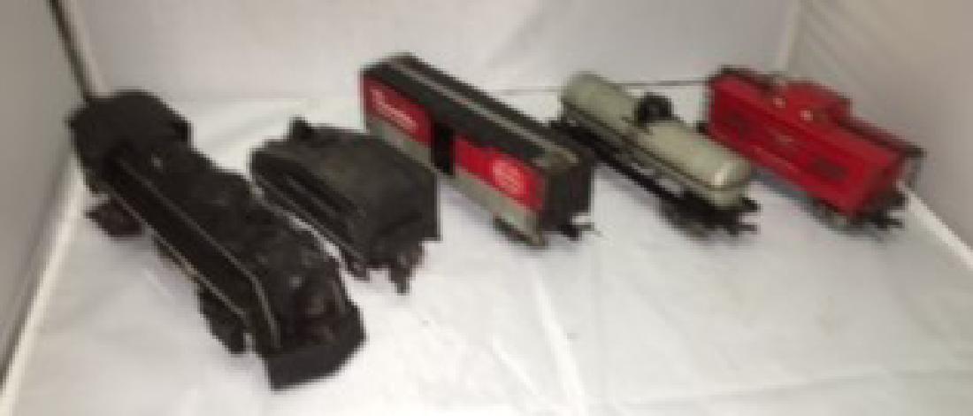 Marx Postwar O Gauge UP Steam Engine Freight Train (1 of 3)