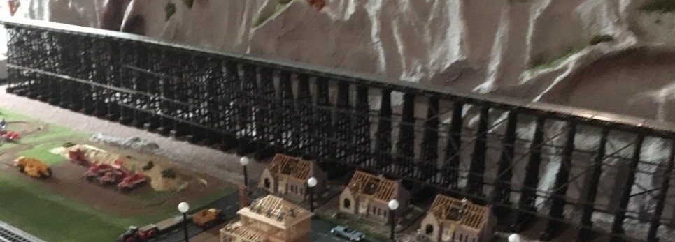 Very Large O gauge Truss Bridge: Very large (approximately 12 feet long by 1 foot high) O Gauge truss bridge. Already crated for shipment.