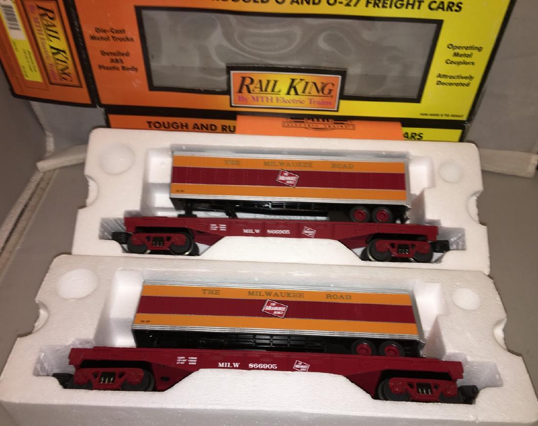 MTH MR O Gauge Trailer Carrier Cars (1 of 3)