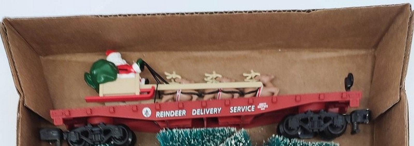 American Flyer Reindeer Delivery S Gauge Car: American Flyer Reindeer Delivery Service S Gauge train car.