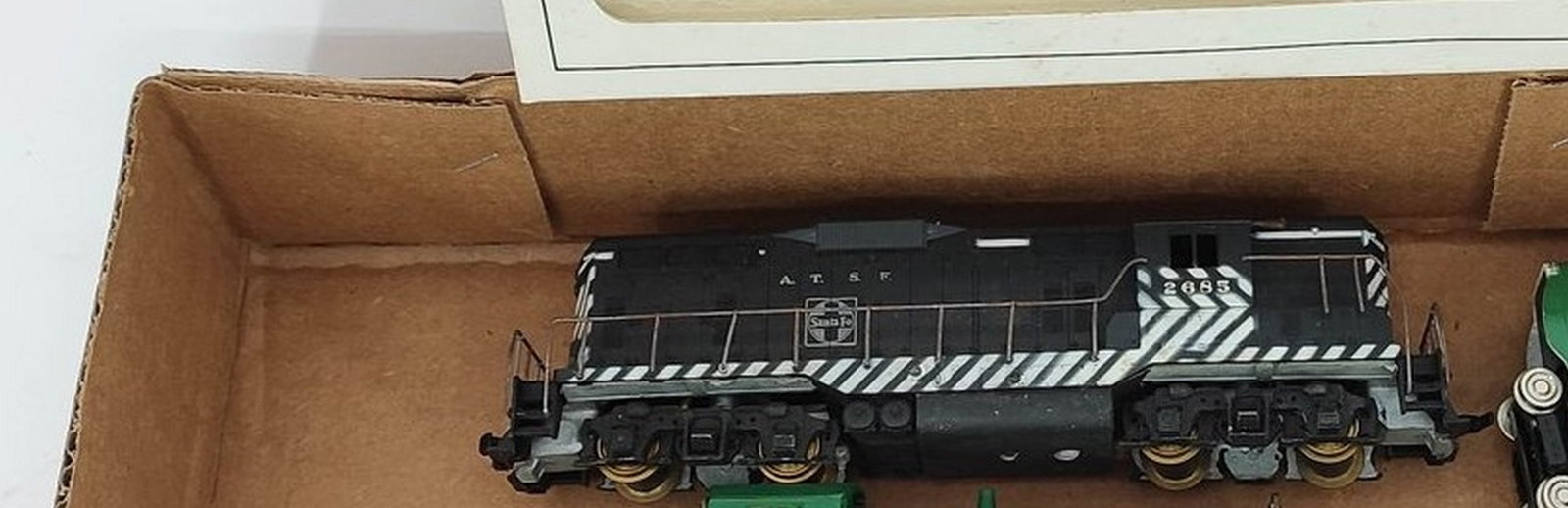 Athearn SF HO Scale Diesel: Athearn Santa Fe HO scale nonpowered GP type diesel.