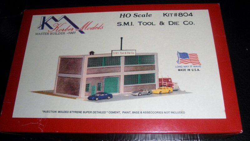 KORBER TOOL & DIE CO HO GAUGE BUILDING KIT OB: Korber #804 SMI Tool and Die Company HO gauge building kit: very nice features, original box, very nice details, very nice color scheme.