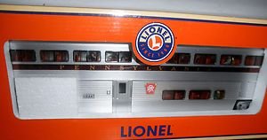 LIONEL PRR 711 O GAUGE BILEVEL PASSENGER CAR WOB: Lionel Pennsylvania "711" O gauge Superliner passenger car: metal wheels, aluminum construction, knuckle couplers, lighted (untested), finished interior, other very nice features, wrong original box, 
