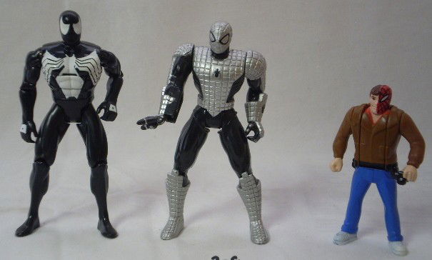 Spider man Figures: 3 Different Spiderman Action Figures