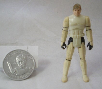 Star Wars Figure with coin: Luke sky walker with coin