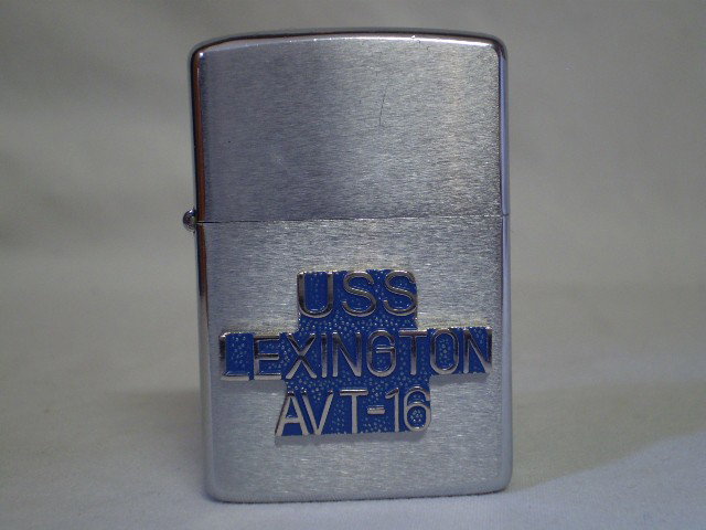 Zippo Lighter, USS Lexington: New Zippo with USS Lexington emblemm
